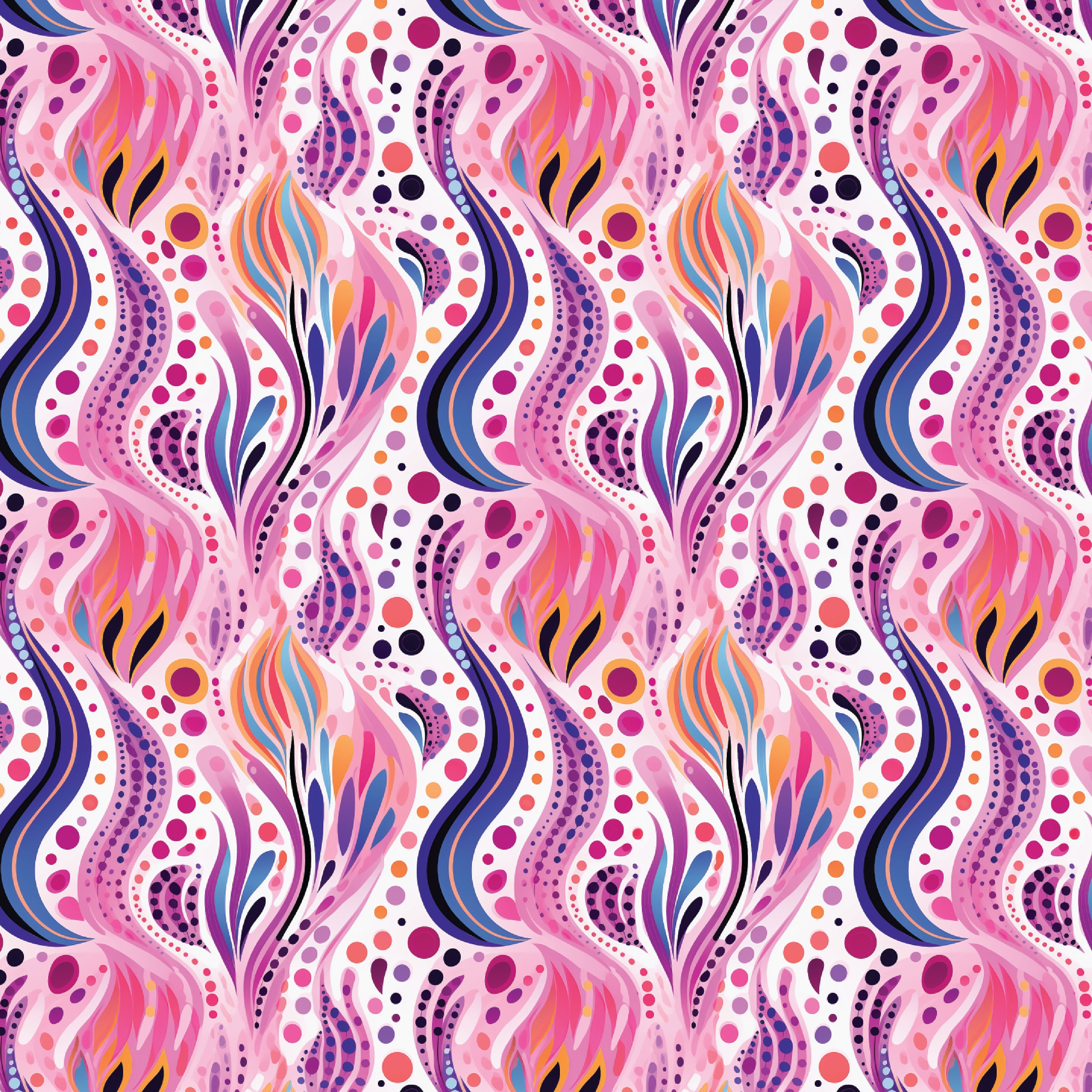 Whimsical Floral Carnival Pattern Acrylic Sheets - CMB Pattern Acrylic